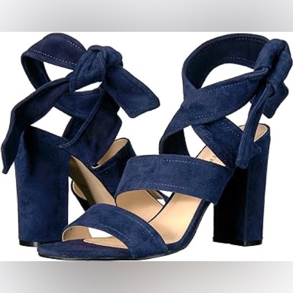 Ivanka Trump Kiffie Fuchsia Ankle Wrap Suede Leather Heeled Sandals Size 5.5 - Picture 2 of 9